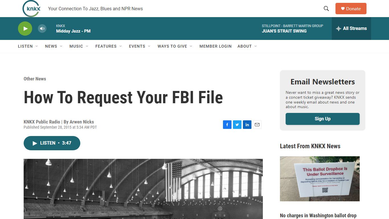 How To Request Your FBI File | KNKX Public Radio